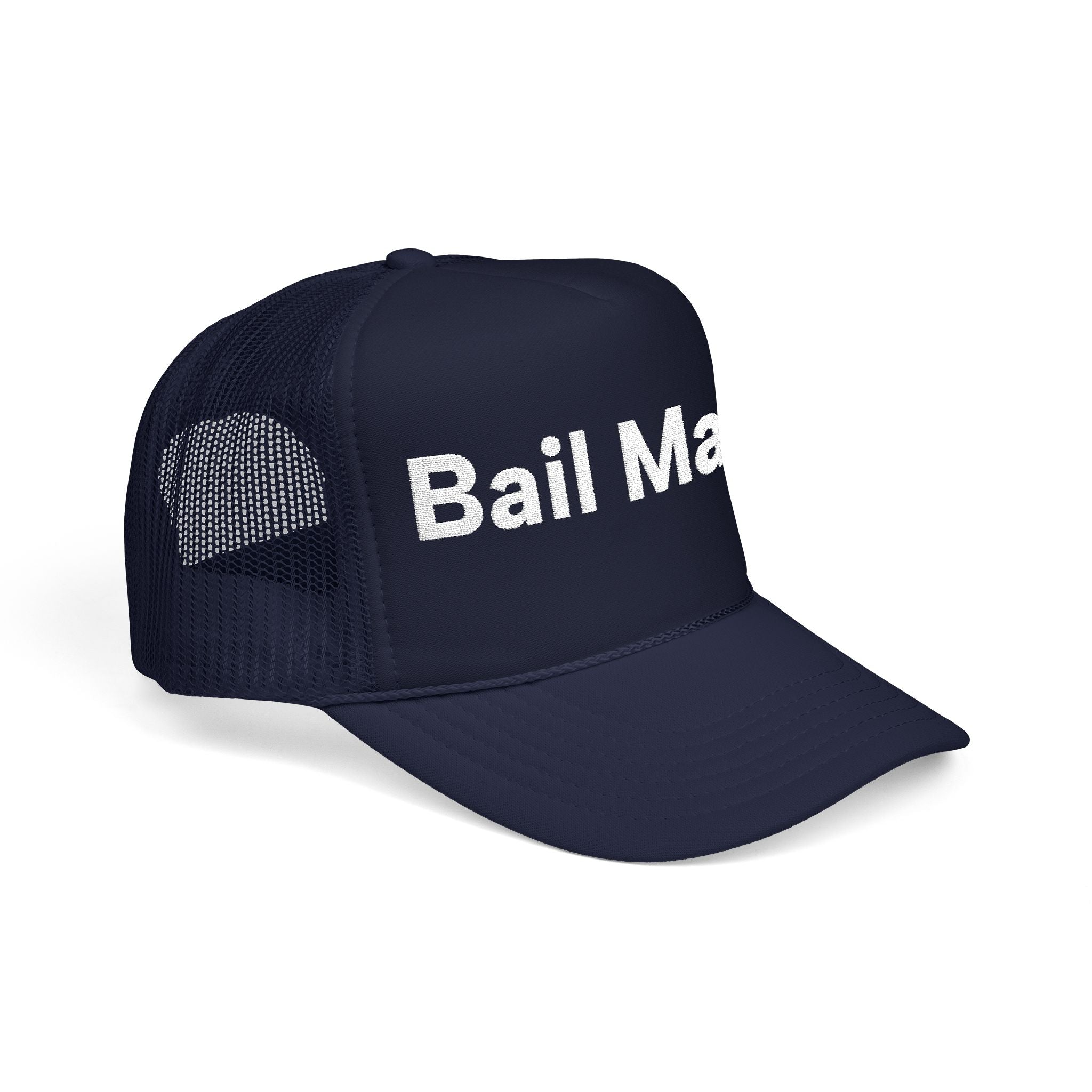 Bail Mary Trucker Hat - Clock Zero Game Day Snapback - Funny Football Fan Foam Cap